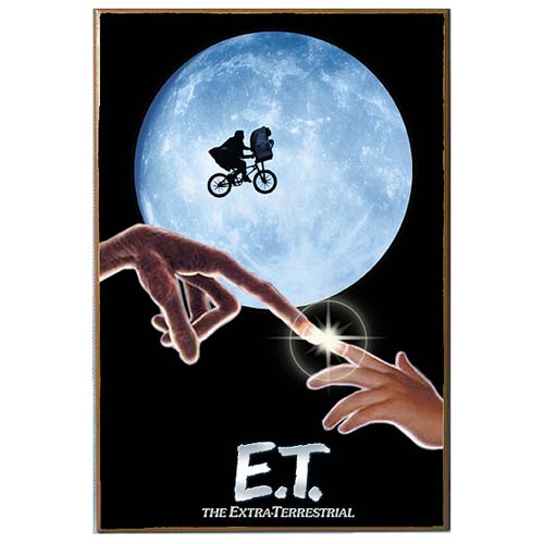 E.T. the Extra-Terrestrial Movie Poster Wood Wall Artwork